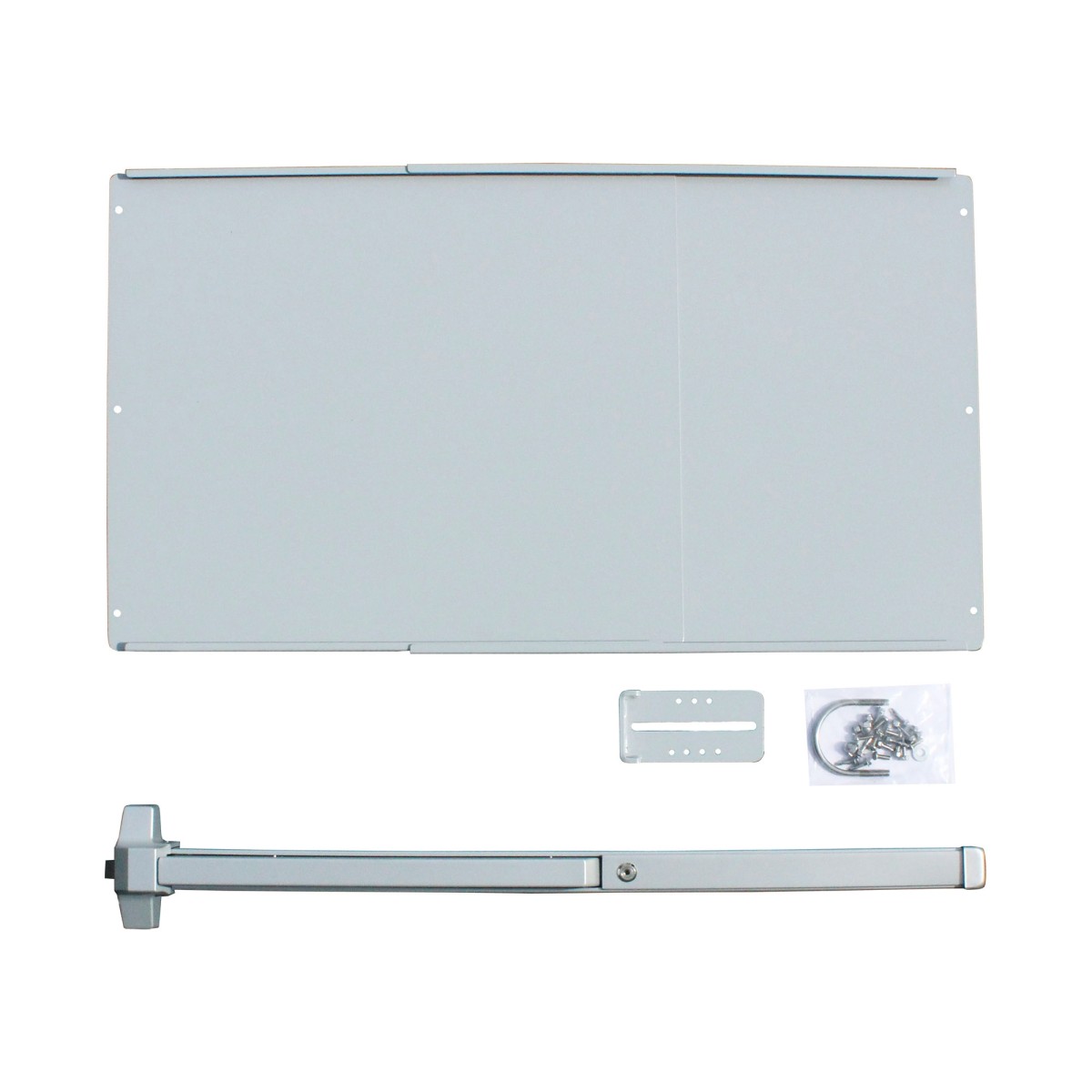 Chain Link DAC 36" Detex Standard Exit Bar Kit with Adjustable Mounting Plate (Anodized Aluminum