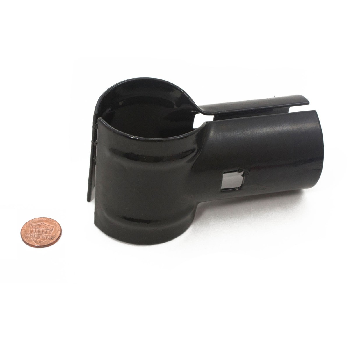 Chain Link 2 [1 7/8 OD] x 1 5/8 End Rail Clamp - Rail Band, T Clamp (Galvanized Steel