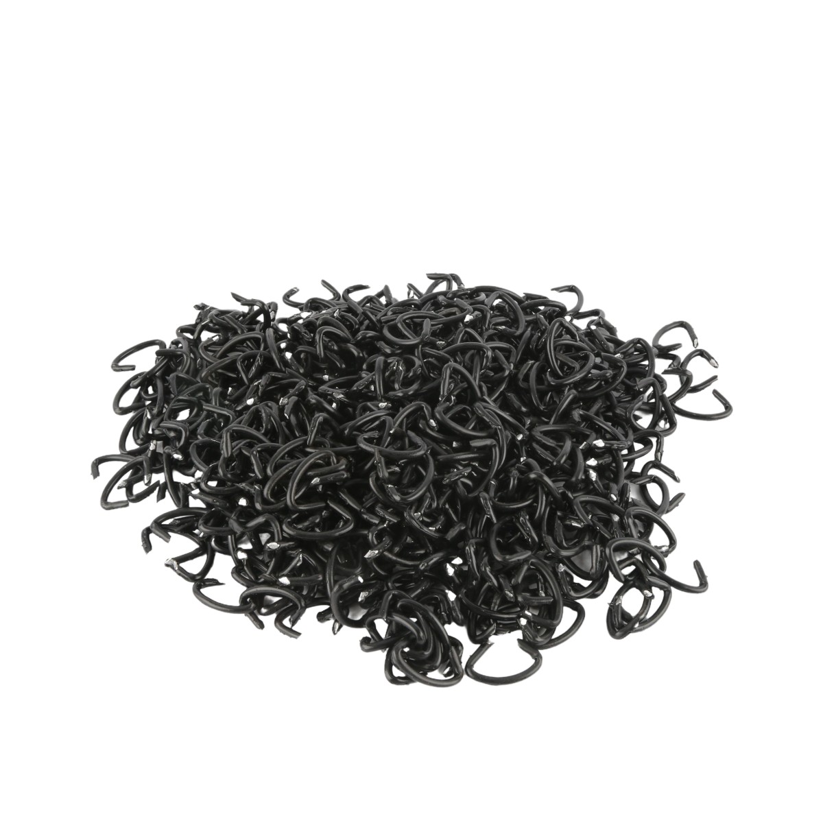 Chain Link Black Hog Rings 9 ga [2 LBS 500 Quantity] Black Tension