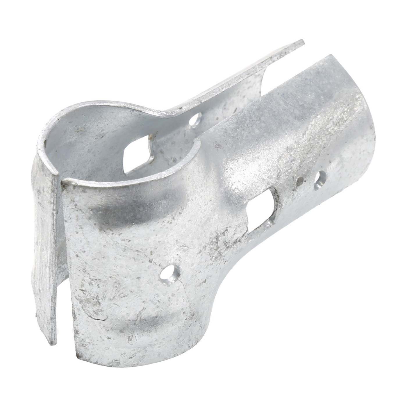 Chain Link 1 3/8" x 1 3/8" End Rail Clamp Rail Band, T Clamp (Galvanized Steel) Chain Link