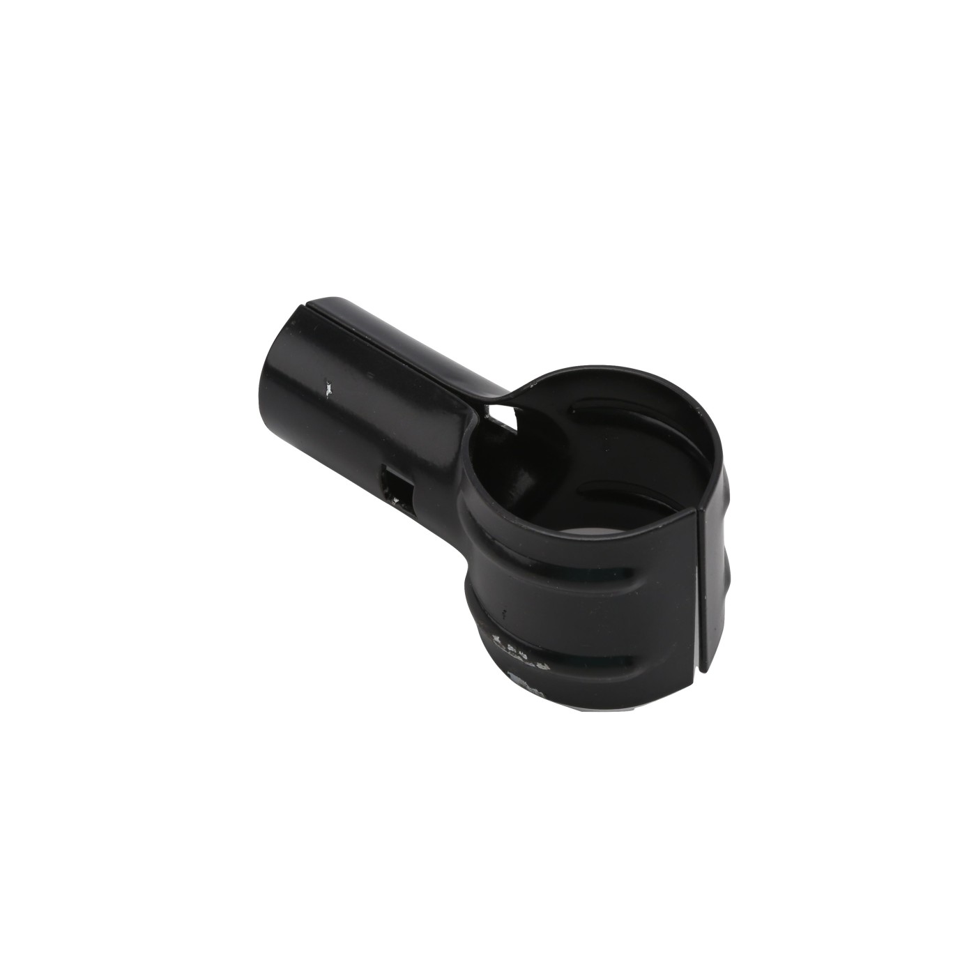 Chain Link 2" [1 7/8" OD] x 1 3/8" Black End Rail Clamp Rail Band, T Clamp (Galvanized Steel