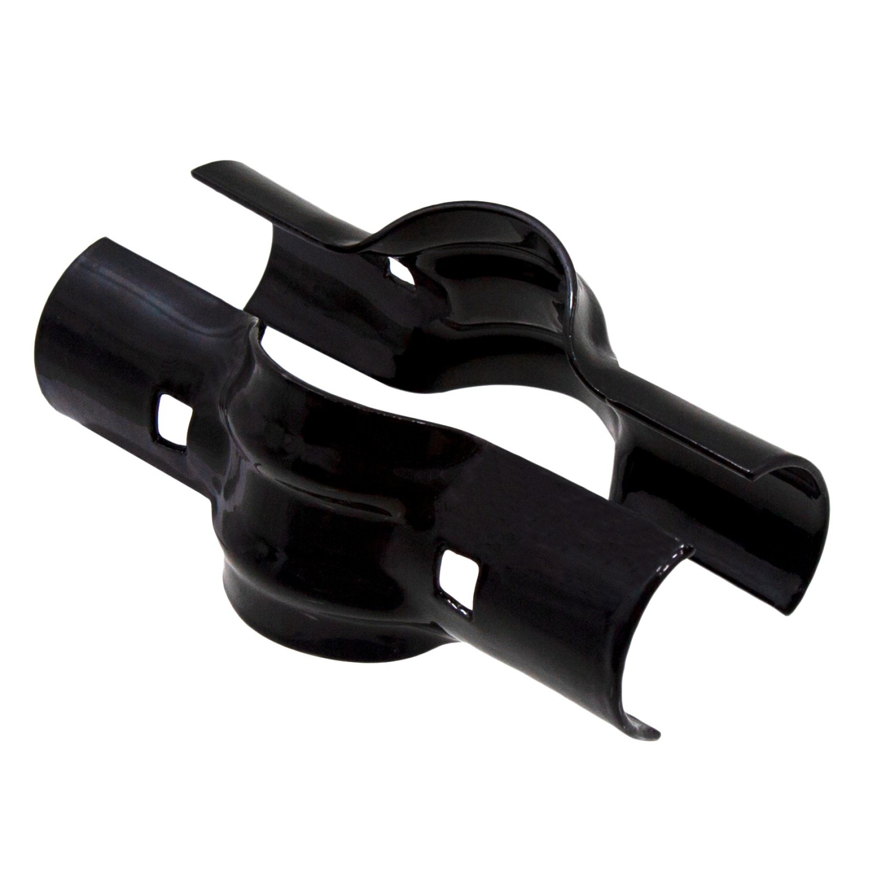 Chain Link 2" [1 7/8" OD] x 2" [1 7/8" OD] Black Line Rail Clamp