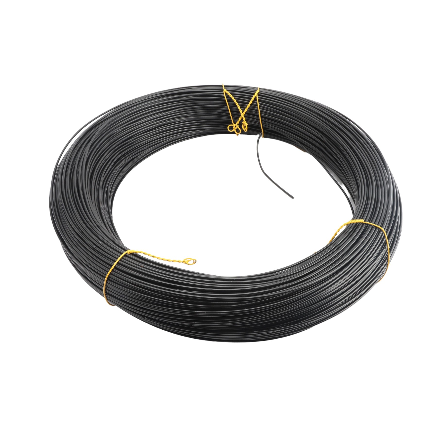 Chain Link Fence Black Utility Tension Wire [9 Gauge] (Vinyl Coated ...
