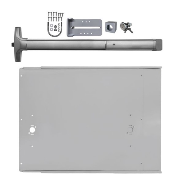 Chain Link DAC Premium Exit Bar Kit with 48" Detex Advantex Bar with Switch & Silver Plate