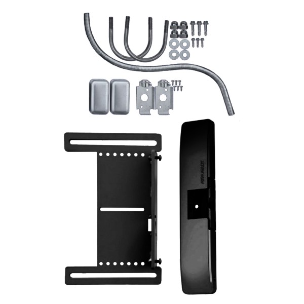 Chain Link DAC Mounting Kit with HES 9600 Black Electric Strike & Mounting Bracket