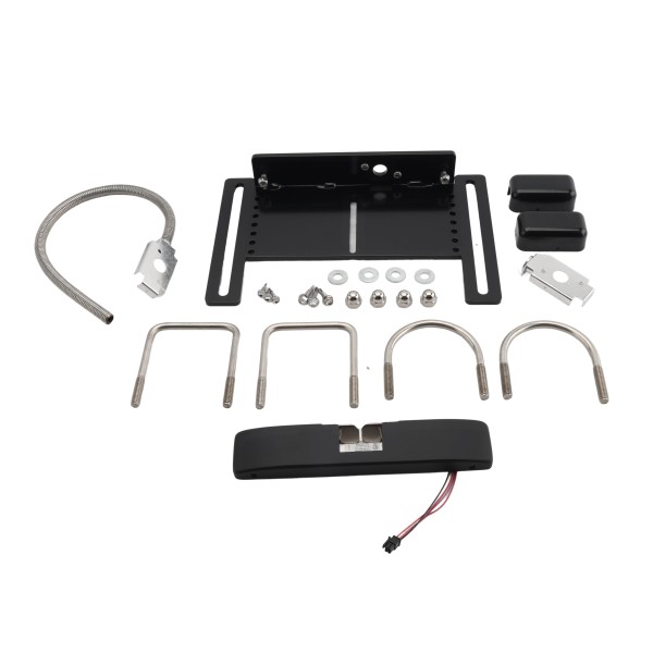 Chain Link DAC Mounting Kit with HES 9600 Black Electric Strike & Mounting Bracket (Panic Bars)