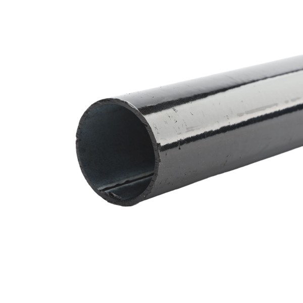 Chain Link Black 6' Long x 1 5/8" Round Residential Fence Pipe Tubing [0.065" Wall] (Black Powder-Coated Steel)