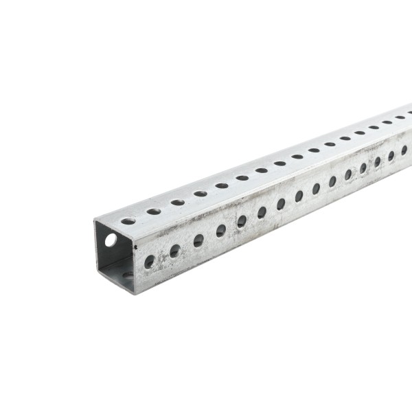 Telspar 2 x2" Sqaure Sign Post with Holes 7' Long 12 Gauge (Pre-Galv Plus G90) (Default)
