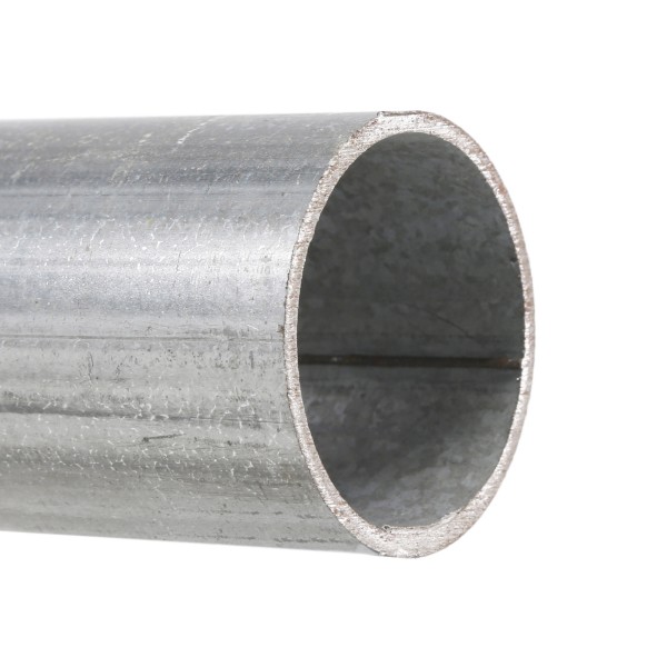 Chain Link 6' Long x 2" [1.90" OD] Round Residential Fence Pipe Tubing [0.065" Wall]  (Single Piece) -  (Galvanized Steel)