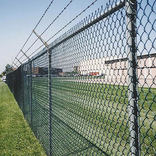 5' x 50' Chain Link Fence Mesh Roll | Galvanized 9GA Steel