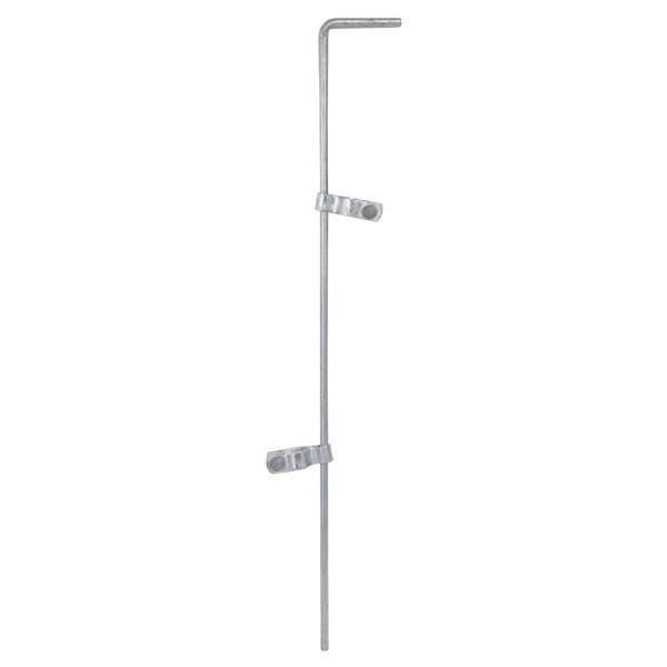 Chain Link Fence 36" Drop Rod Kit With Pair of 1 3/8" Gate Frame Hinges and Mounting Hardware (Galvanized Steel) (Drop Rod)