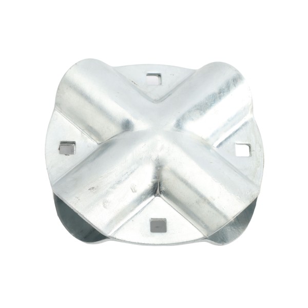 4 Way Connector Bracket Bolt on Bracket for 1 5/8" x 1 5/8" Round Post