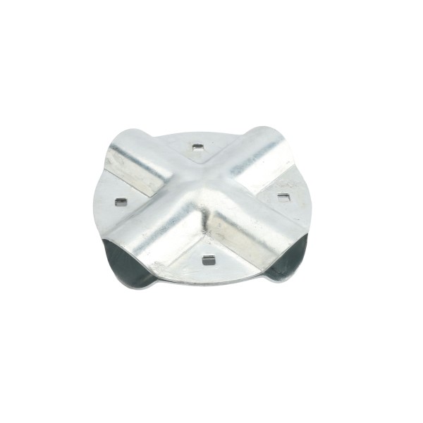 4 Way Connector Bracket Bolt on Bracket for 2" (1 7/8") x 2" (1 7/8") Round Post