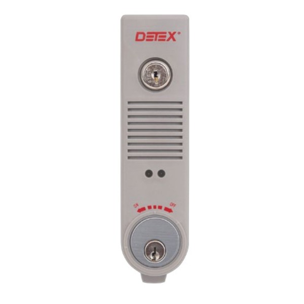 Chain Link DAC Detex Battery Powered Door or Wall Mount Exit Alarm (Silver)
