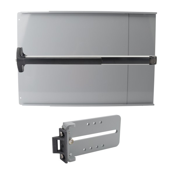 Chain Link DAC Standard Exit Bar Kit with 48" Detex Value Series Bar with Switch & Silver Plate