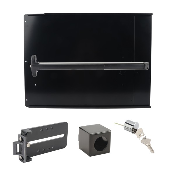 Chain Link DAC Superior Kit with 48" Detex Value Series Exit Bar with Switch & Black Plate