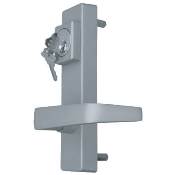Chain Link DAC Lever Handle With Storeroom Function For Detex Bar (Silver Pictured)