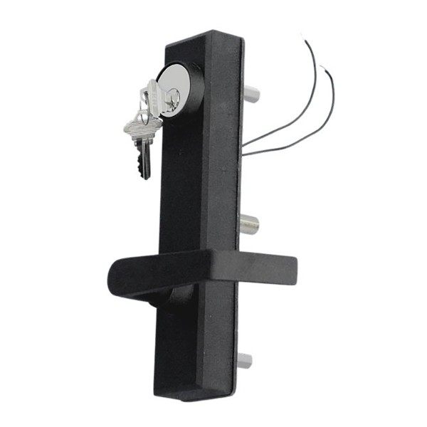 Chain Link DAC Electrified Control Trim for Detex Bar (Right-Hand Reverse With Black Lock Box) - 6200RH-B
