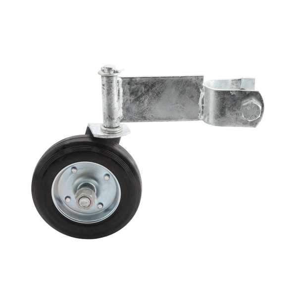 Chain Link Fence 360 Degree Swivel Swing Gate Wheel (6" Solid Rubber Wheel) for 1 5/8" Gate Frame