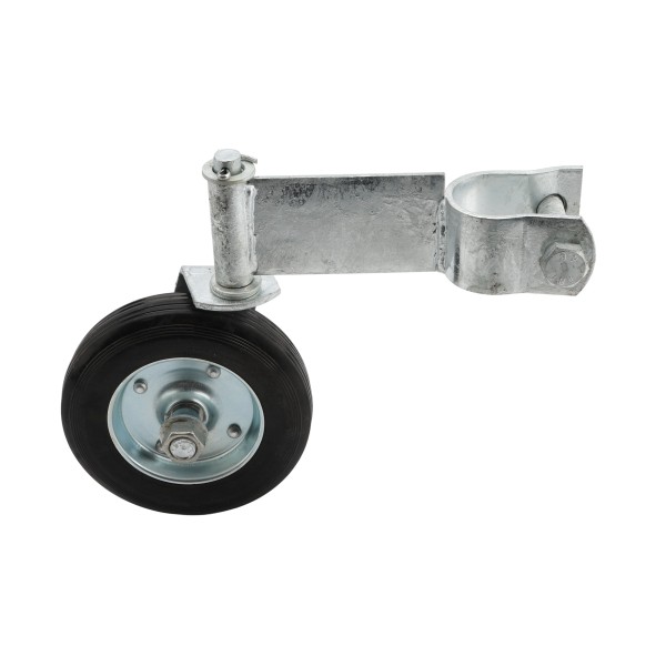 Chain Link Fence 360 Degree Swivel Swing Gate Wheel (6" Solid Rubber Wheel) for 2" (1 7/8") Gate Frame (Other)