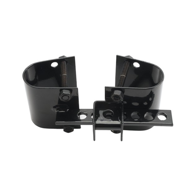 Heavy Duty Protector Industrial Pad Lockable Double Drive Gate Latch for 2" Gate Frames (Powder Coated Black)