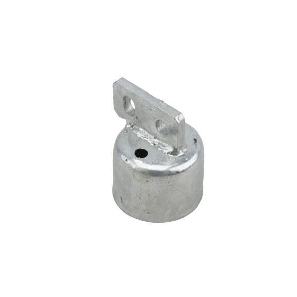 Chain Link 2 1/2" [2 3/8" OD] Brace Rail End Cup - End Rail (Pressed Steel)