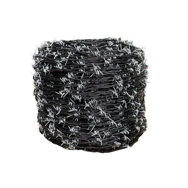 Chain Link 1320' 4-Point Barbed Wire Roll w/ 5" Coil Spacing - Class 3 Barbed Wire (Black Galvanized Steel) (Default)