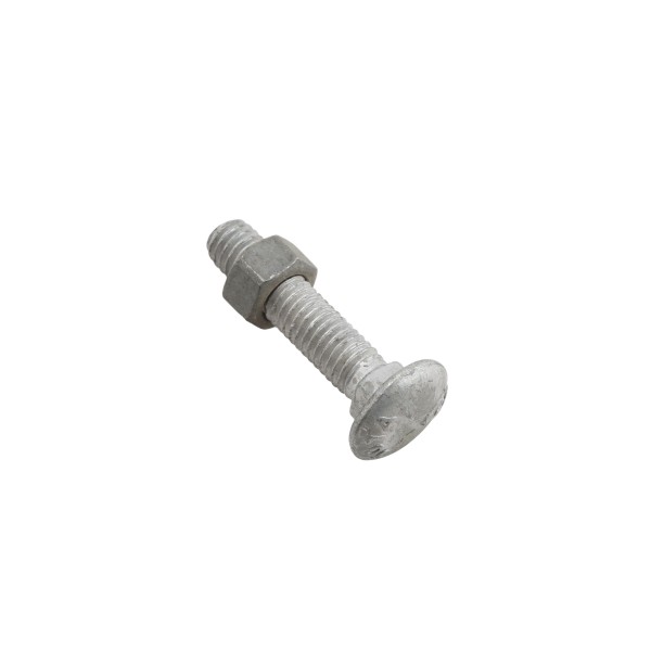 Chain Link 3/8" x 1 1/4" Carriage Bolts & Nuts (Hot Dip Galvanized Steel)