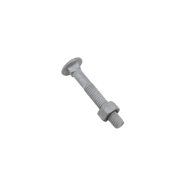 Chain Link 3/8" x 2 1/2" Carriage Bolt & Nut (Hot Dip Galvanized Steel)