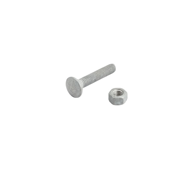 Chain Link 3/8" x 2" Carriage Bolt & Nut (Hot Dip Galvanized Steel)
