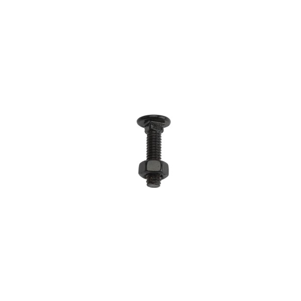 Chain Link 5/16" x 1 1/4" Carriage Bolt & Nut (HDG & Powder Coated Black)
