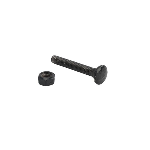 Chain Link 5/16" x 2" Carriage Bolt & Nut (HDG & Powder Coated Black)