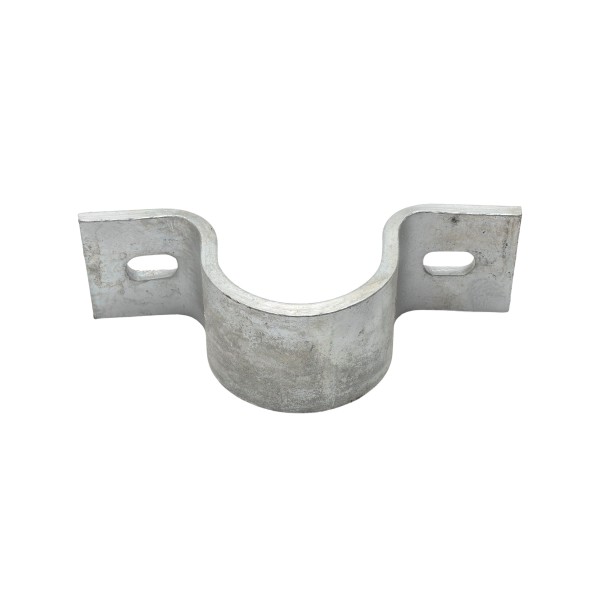 Chain Link 3 1/2" (3 1/2" OD) Industrial Facia / Side Wall Mount Chain Link Fence Bracket (Heavy Duty Pressed Steel Hot Dip Galvanized)