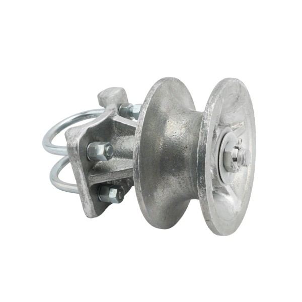 Chain Link 3" [2 7/8" OD] Round Post x 2 1/2" [2 3/8" OD] Heavy Duty Round Gate Frame Cantilever Roller for Sliding Gates (Malleable Steel) (Cantilever Roller)