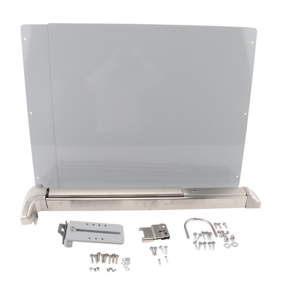 Chain Link Fence Gate DAC 36" Detex Advantex Exit Bar Kit with Plate (Stainless Steel)