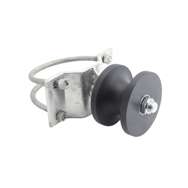 Chain Link 6 5/8" Round Post x 2 1/2" [2 3/8" OD] Round Gate Frame Nylon Cantilever Roller for Sliding Gates