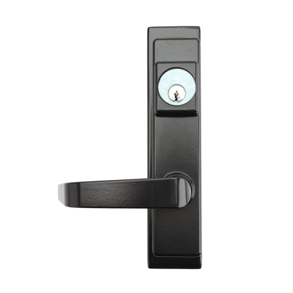 Chain Link DAC Lever Handle With Storeroom Function For Detex Bar (Black) (Panic Bars)