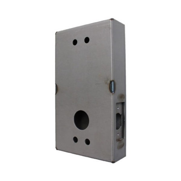 Chain Link DAC Gate and Lock Box for Heavy Duty Combination Lock and Lever Handle (Aluminum)