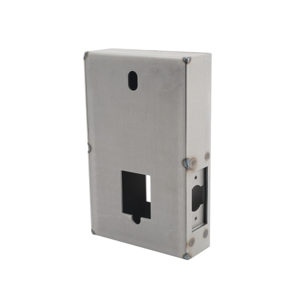 Chain Link DAC Gate and Lock Box for Combination Lock and Lever Handle 