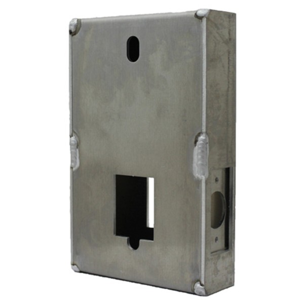 Chain Link DAC Gate and Lock Box for Combination Lock and Lever Handle (Aluminum)
