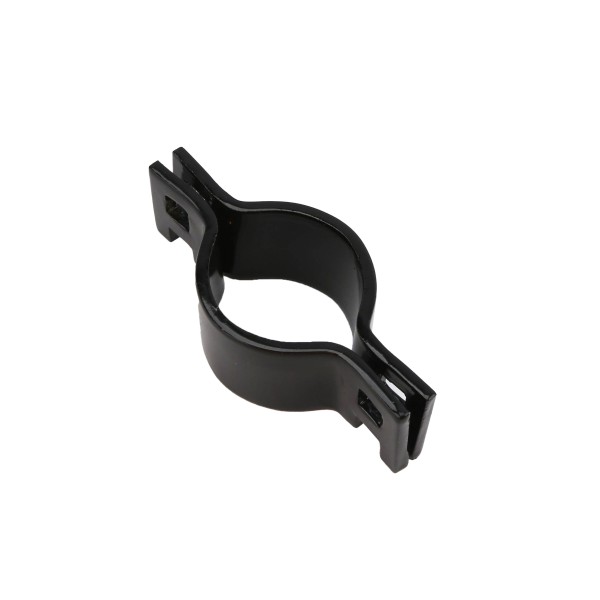 Chain Link 1 5/8" Black Drop Fork Collar for Gate Latch Assemblies - Fork Clamp (Pressed Steel)