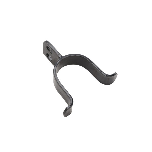 Chain Link 2" [1 7/8" OD] Black Drop Fork Latch - Gate Fork Latch (Steel)