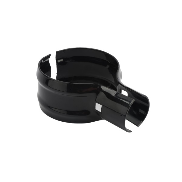 Chain Link 4" x 1 5/8" Black End Rail Clamp - Rail Band, T Clamp