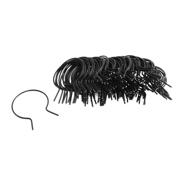 EZ Twist 3 1/2" (3 1/2" OD) x 9 Gauge Preformed Galvanized Steel Tie Wire - Fence Ties - 100 Pack (Galvanized Steel)