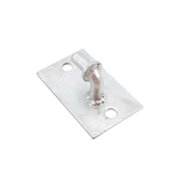 Chain Link Heavy-Duty Flat Back Male Wall Gate Hinge - Gate Post Hinge (Pressed Steel)