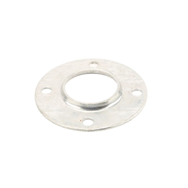 Chain Link 2 1/2" [2 3/8" OD] Weldable Surface Mount Flange - Round Disk Flange (Pressed Steel)