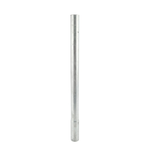 24" Chain Link Fence Post Extender - 24" x 2" (1 7/8" OD) (Galvanized Steel) (Default)