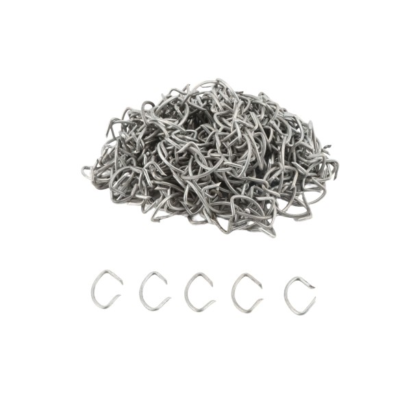 11 Gauge Galvanized Steel 1.2 oz Chain Link Fence Hog Rings (2 LBS )