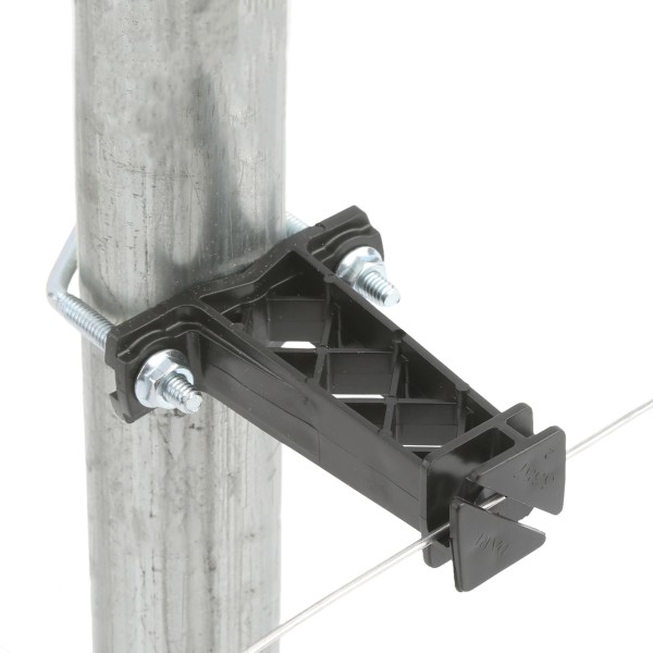 Insulator For Chain Link Fence Posts, Top Rails, Tube Gates, and Corral Panels (Pack of 10) Includes Hardware (Black) - INCLP-B - Dare 3359-10