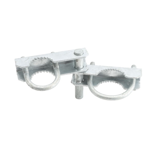 Chain Link 2 1/2" [2 3/8" OD] Industrial Offset Gate Hinge (Pressed Steel)